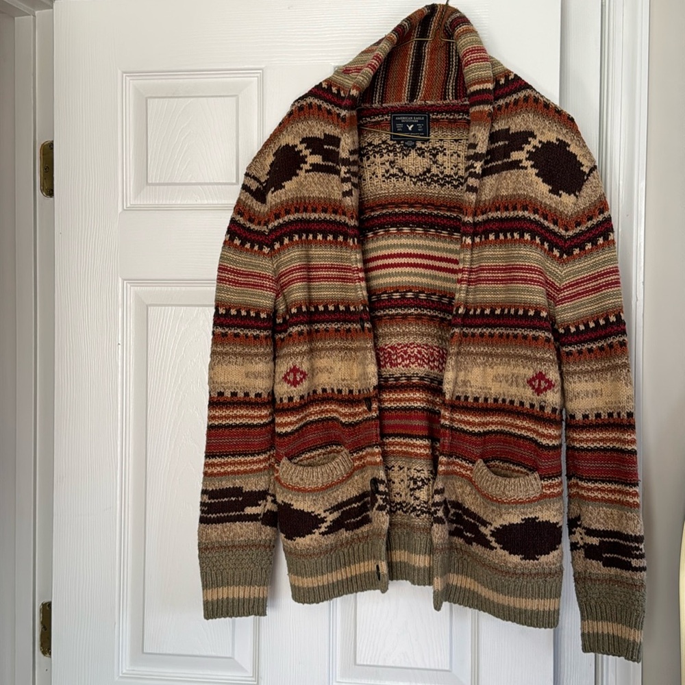 American Eagle Multi-colored Men’s Cardigan